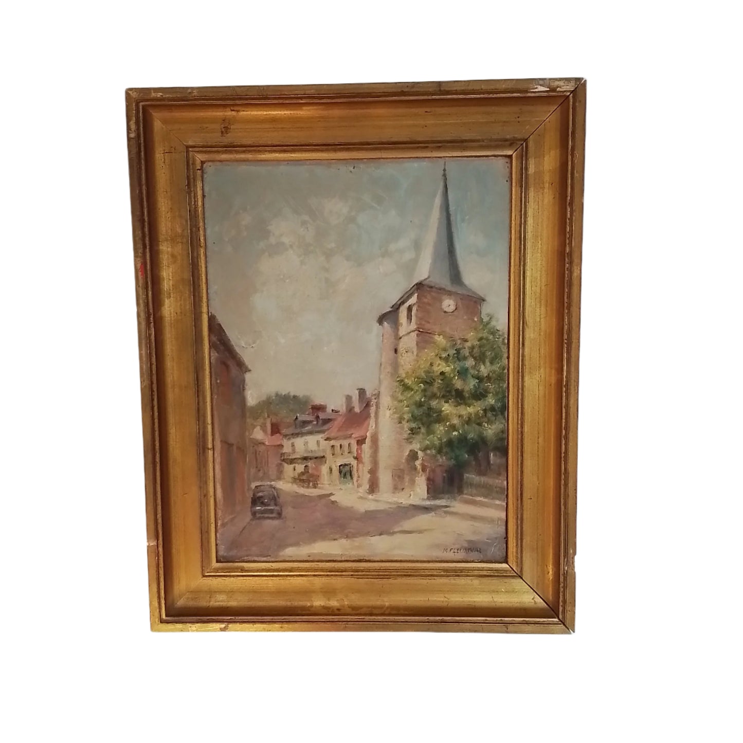 Vintage Oil on Board